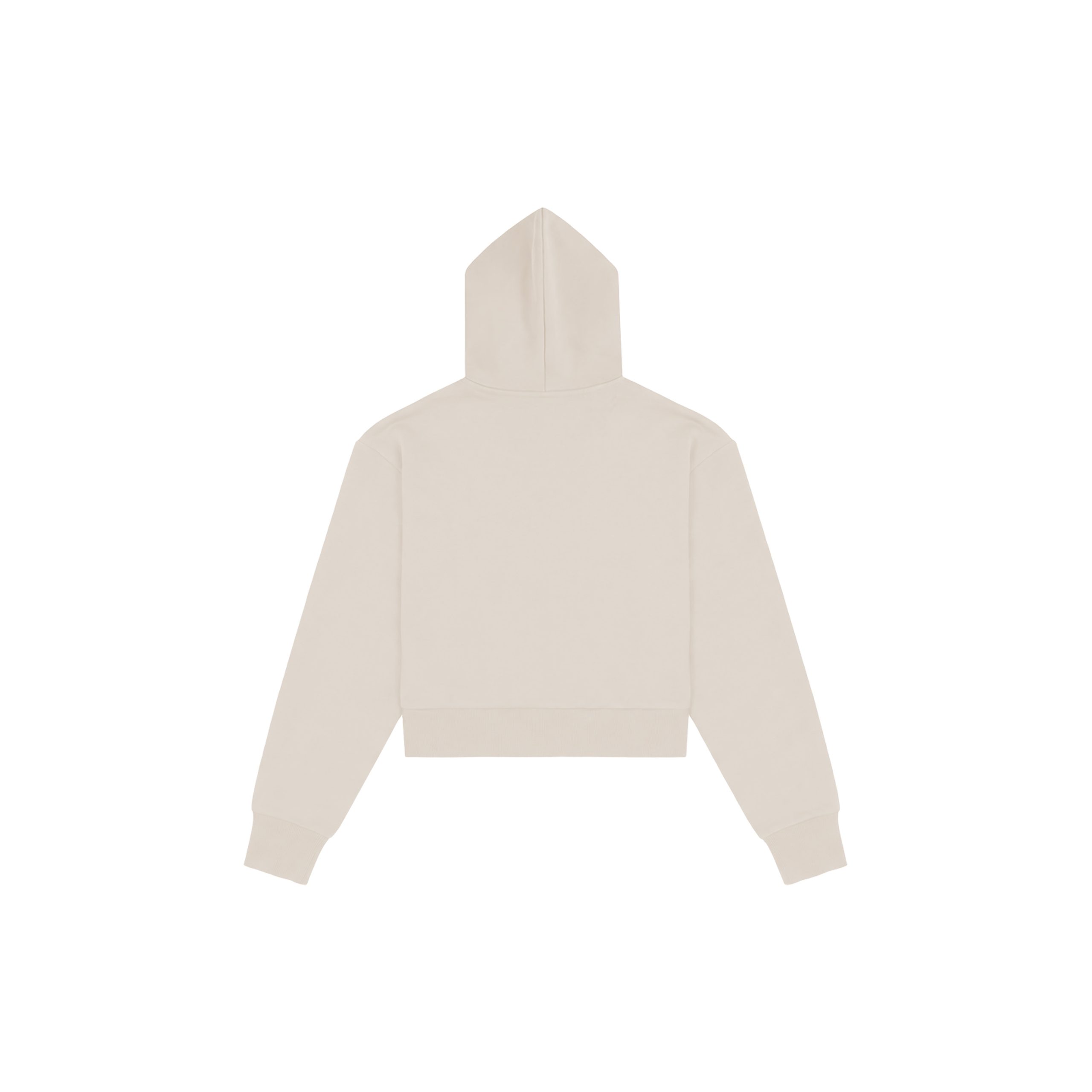 Becoming Her Cream hoodie back view