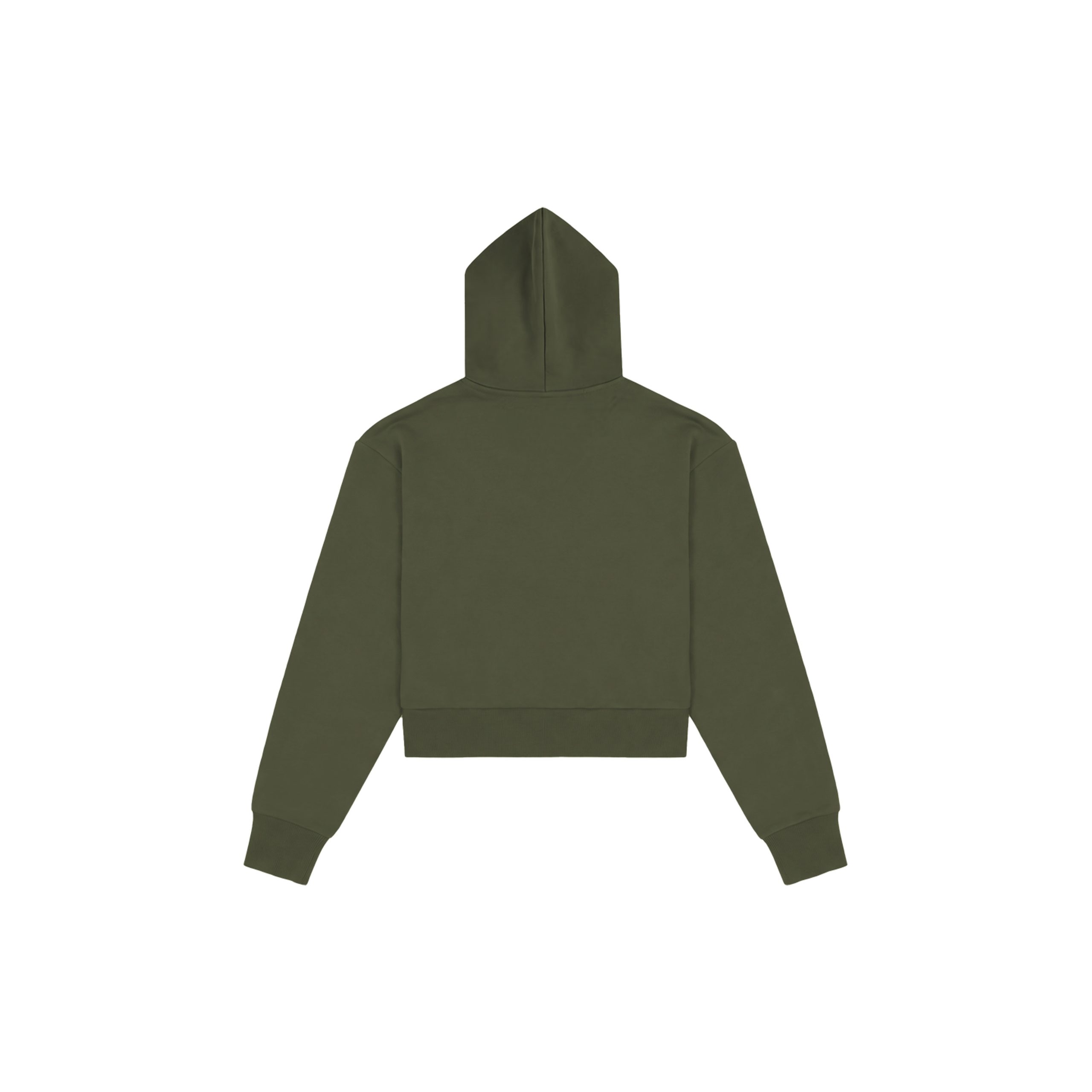 Becoming Her Forest Green hoodie back view