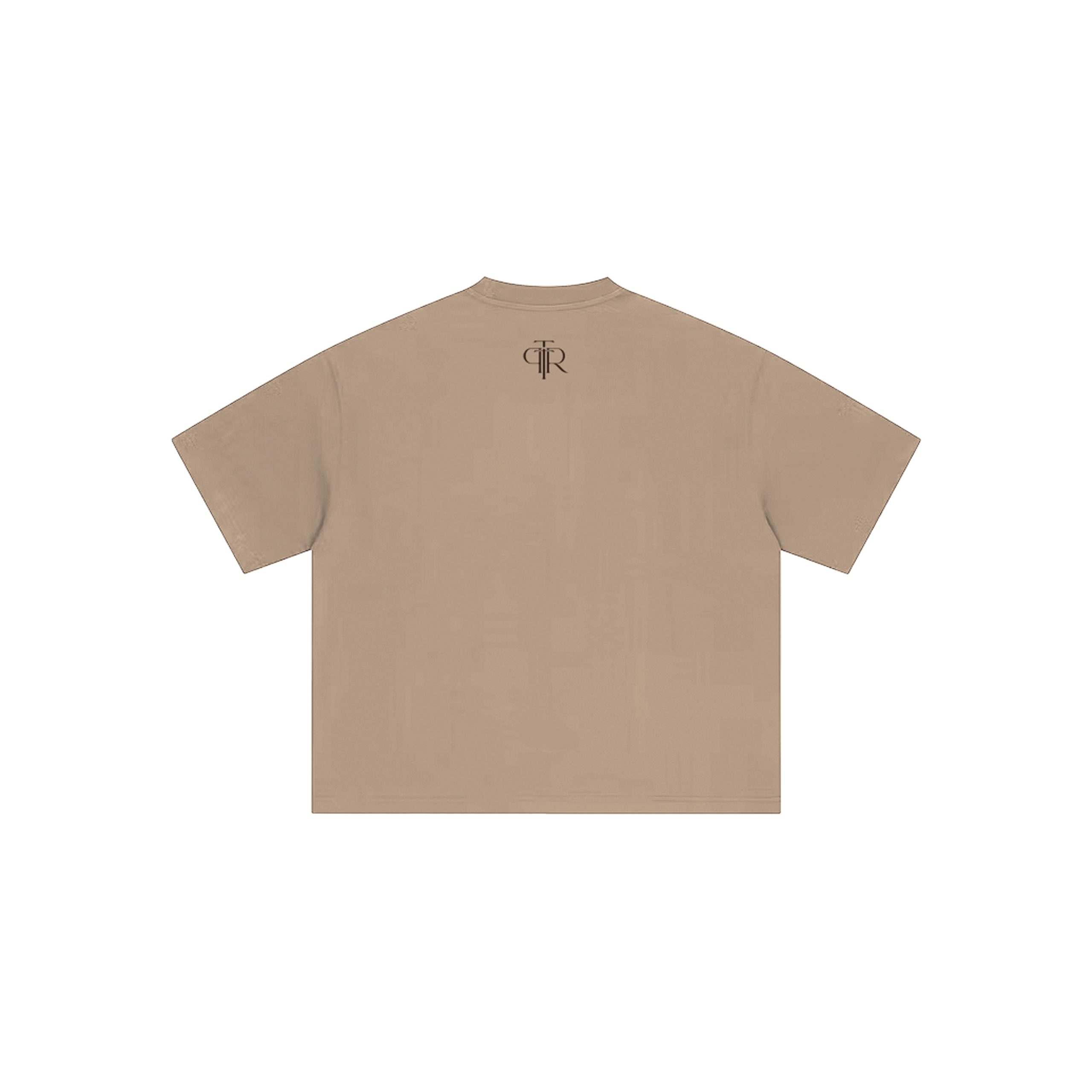Becoming Her Sand t-shirt back with The Power to Reclaim logo