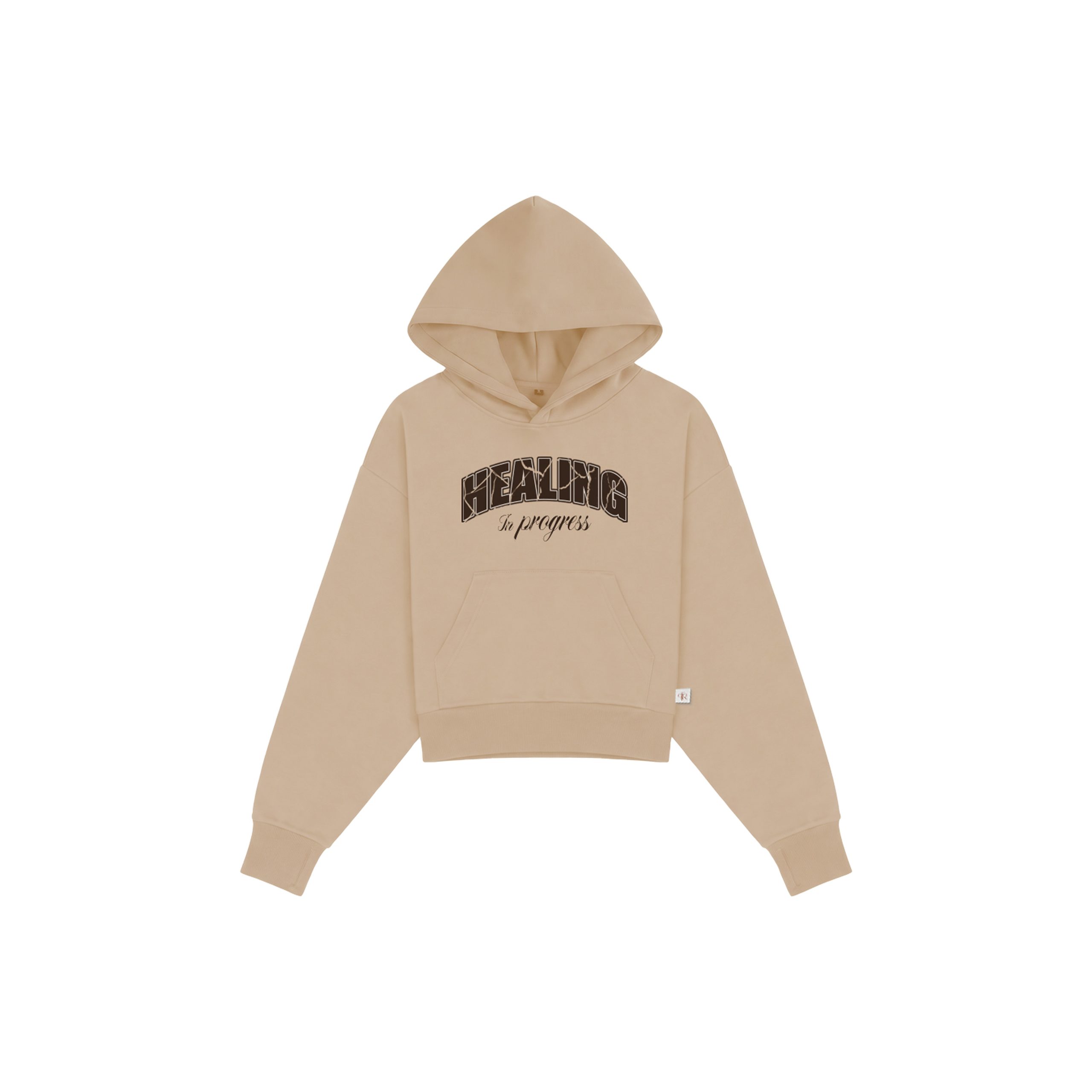 Healing In Progress Sand graphic hoodie front view