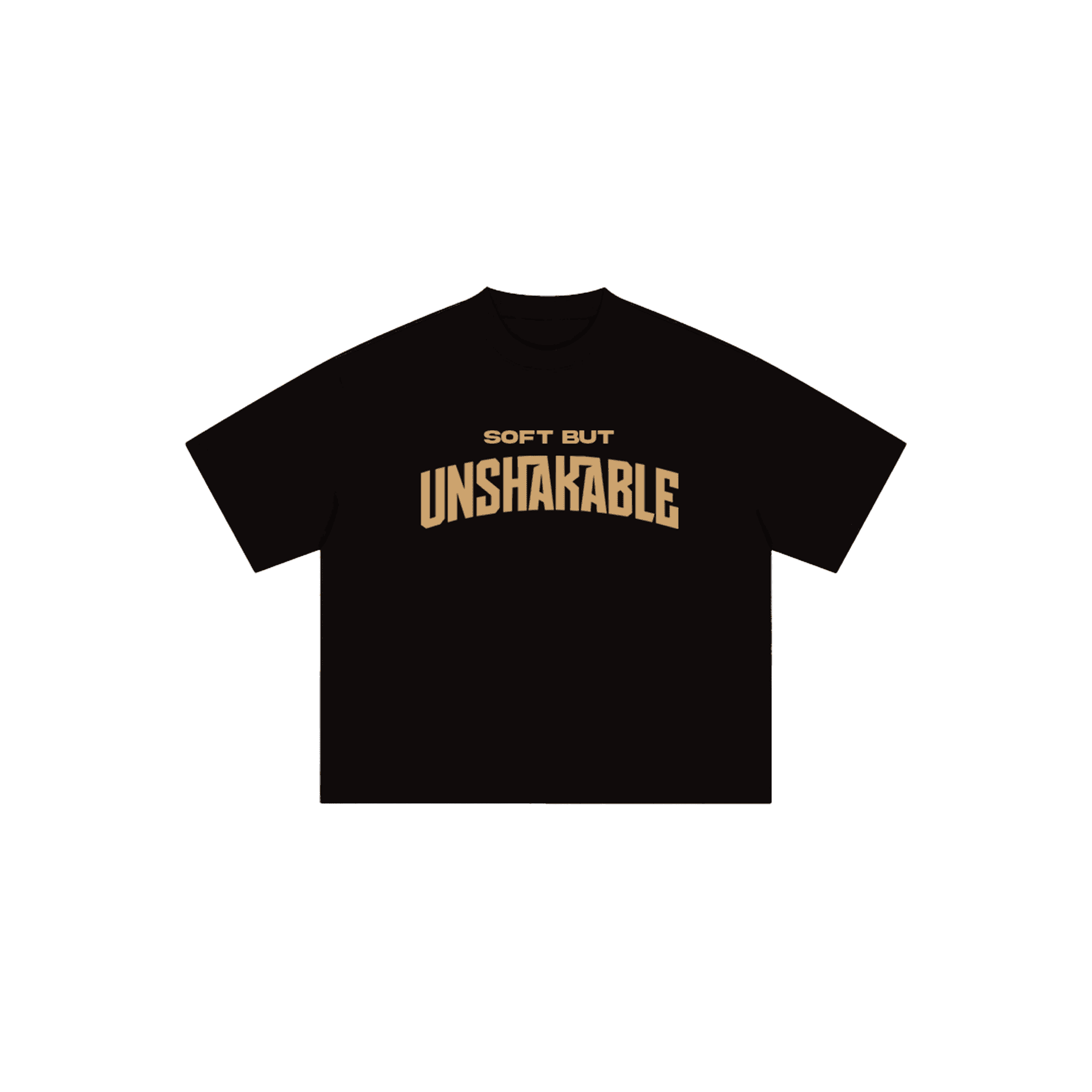 Soft But Unshakable Reclaim Black graphic t-shirt front view