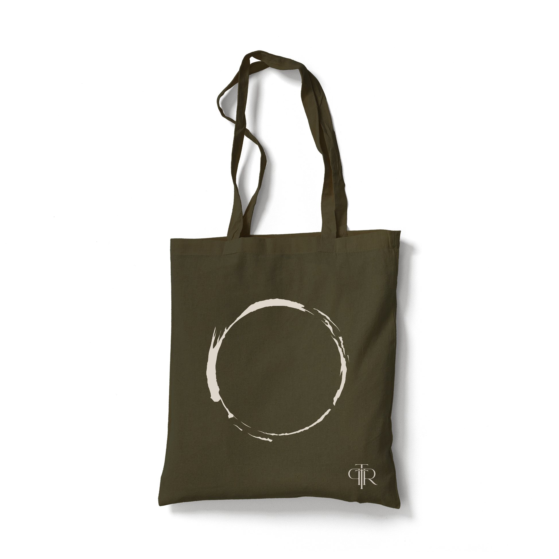 The Power to Reclaim Forest Green tote bag front view
