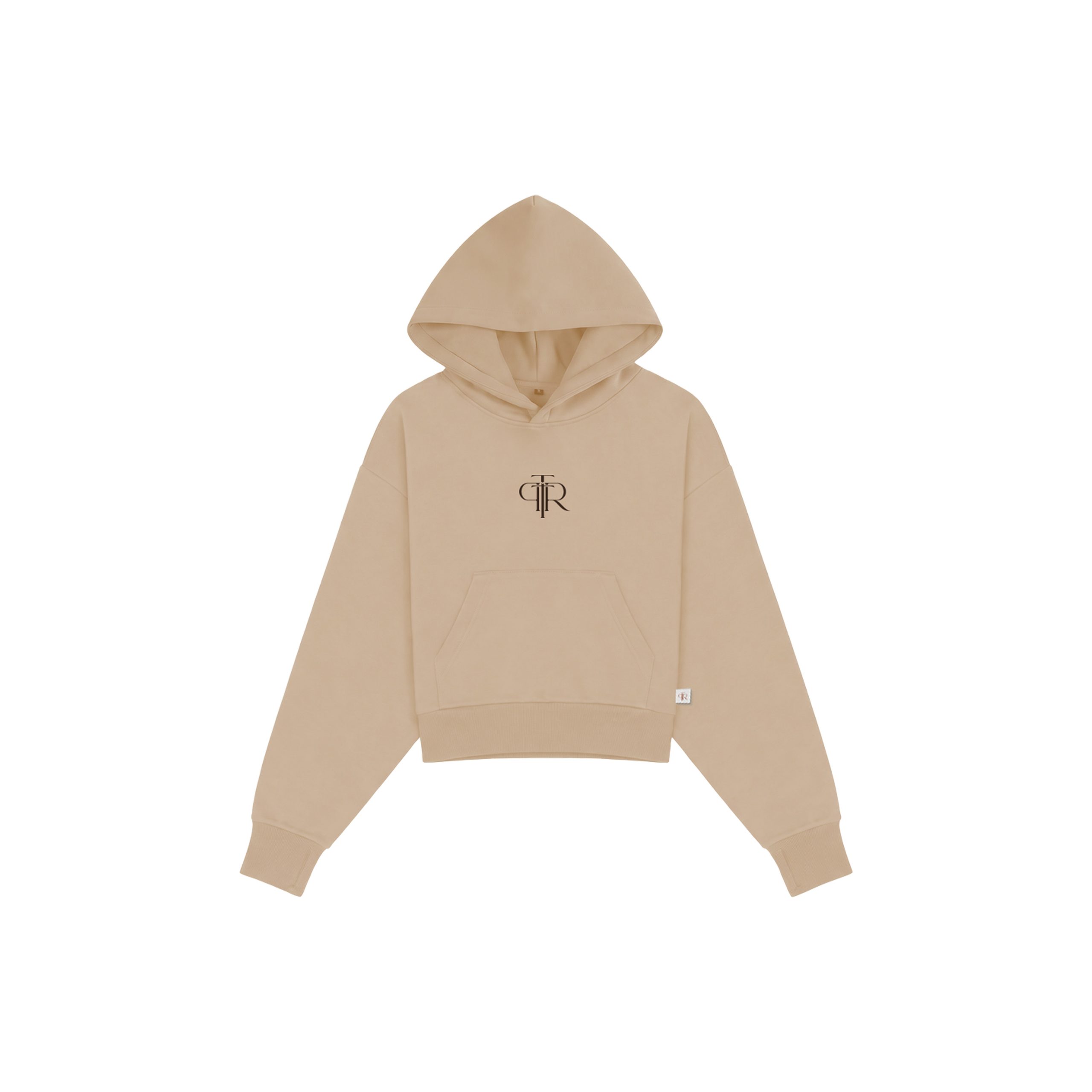You Are Not Broken You Are Becoming Sand hoodie front with The Power to Reclaim logo